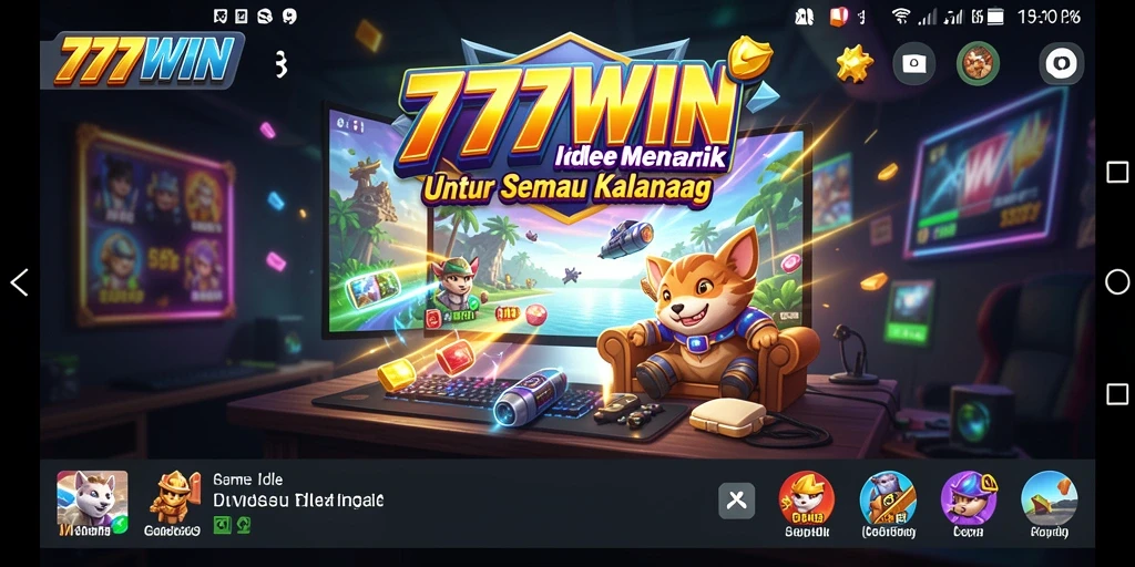 Tampilan gameplay menarik dari 777WIN dengan elemen Idle.