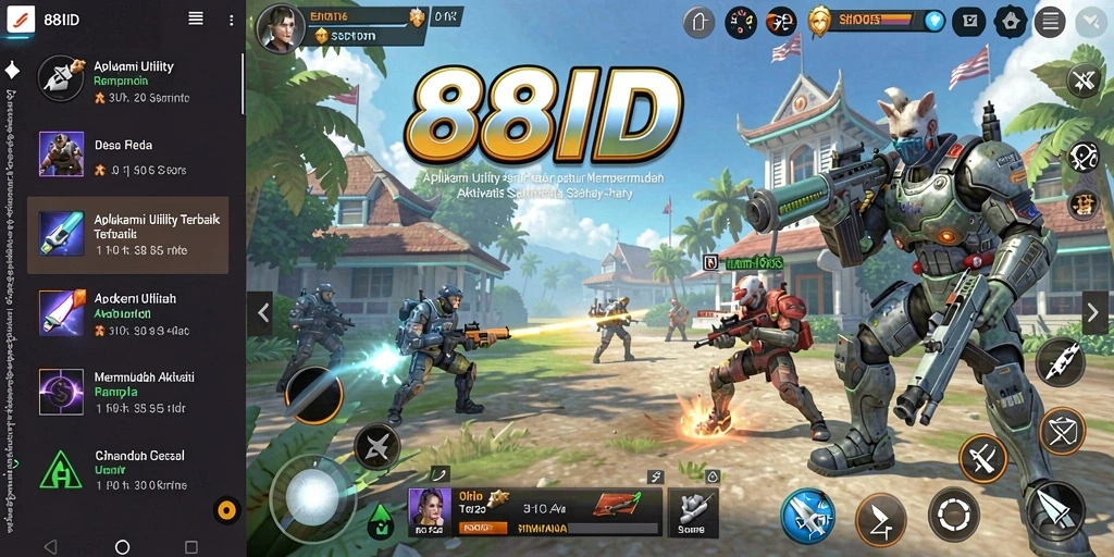 Screenshot utama menampilkan antarmuka sederhana dan fungsional aplikasi Utility.