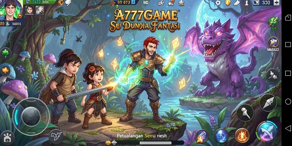 Tampilan gameplay seru dalam petualangan A777GAME.