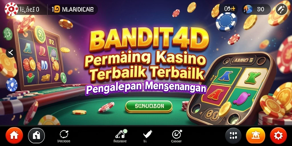Tampilan menarik dari gameplay Kasino BANDIT4D yang mengasyikkan.