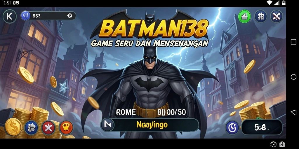Tampilan gameplay seru dalam permainan Bingo BATMAN138.