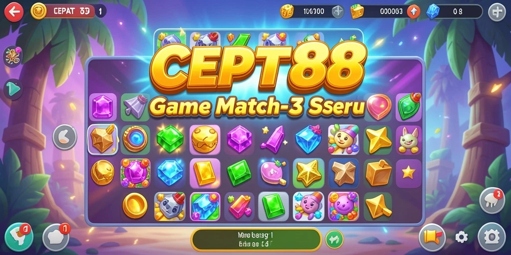 Tampilan gameplay seru dan warna-warni di CEPAT88.