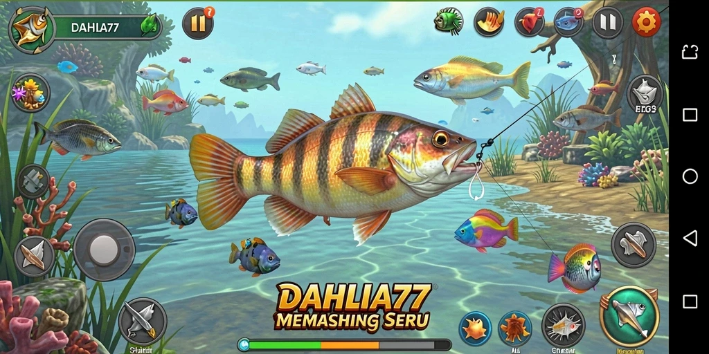 Tampilkan pengalaman memancing yang seru dan mendebarkan.