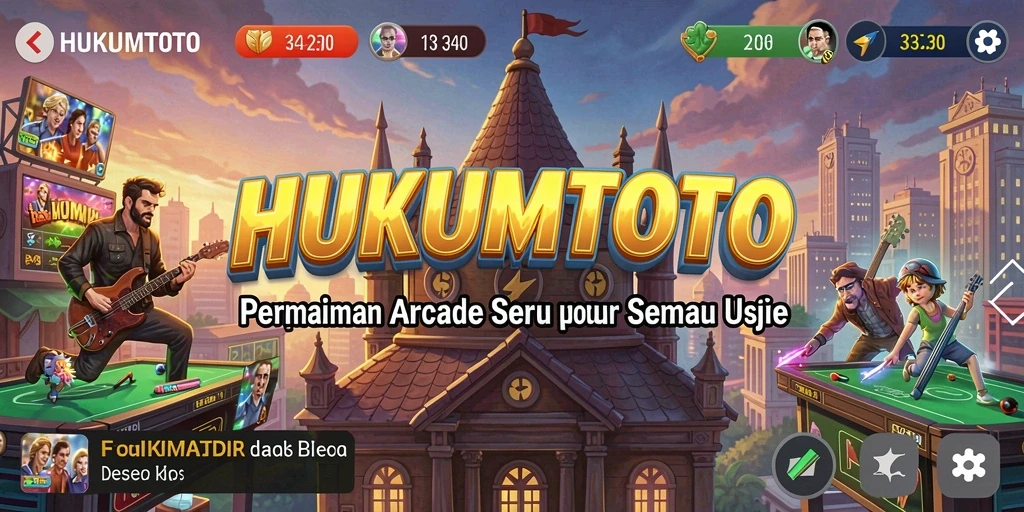 Screenshot utama HUKUMTOTO menampilkan gameplay seru dan penuh aksi.