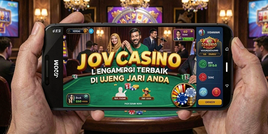 Gameplay Live Casino J200M dengan dealer langsung dan suasana kasino nyata.