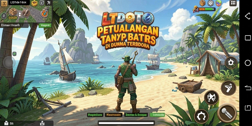 Tangkapan layar LTDTOTO menampilkan gameplay yang menakjubkan di dunia terbuka.