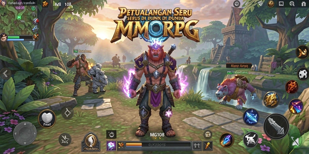 Gameplay MG108 yang seru dan menantang di dunia MMORPG.