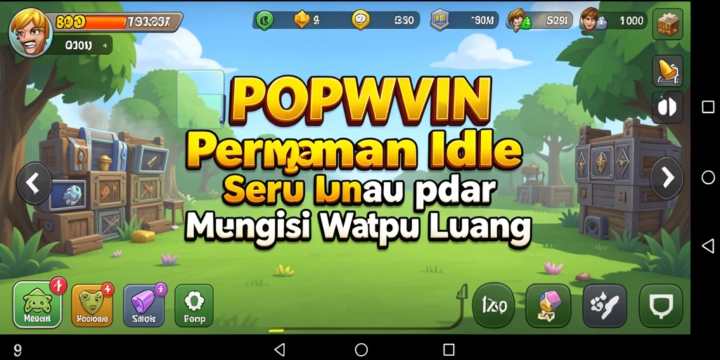 Tampilan gameplay seru dan menyenangkan dari POPWIN.